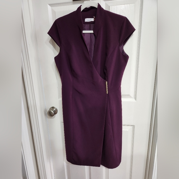 Calvin Klein Dresses & Skirts - CALVIN Klein Size 10 purple dress